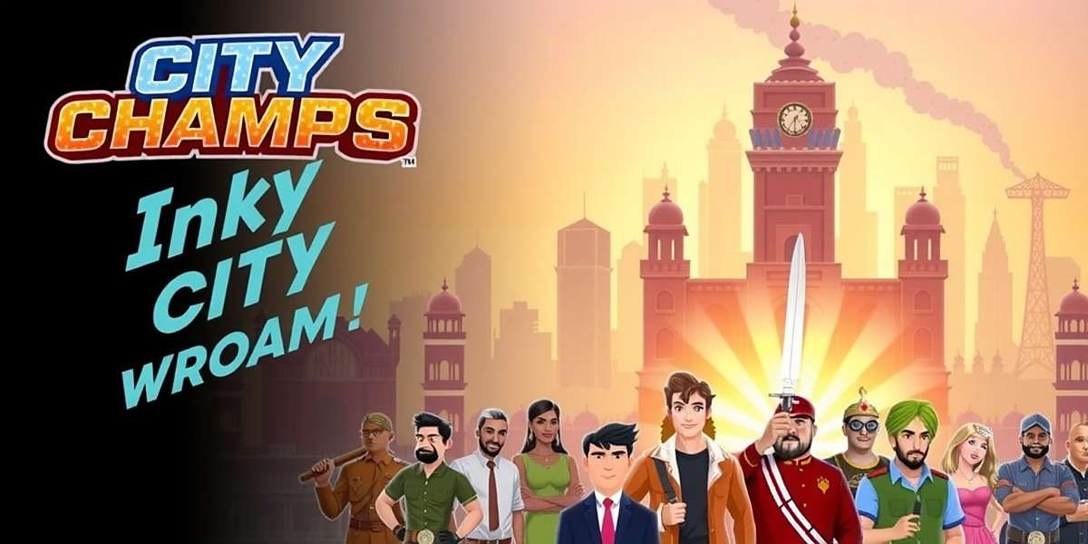 City Champs Official Game Cover City Champs game cover featuring iconic Indian city skylines and diverse character lineup